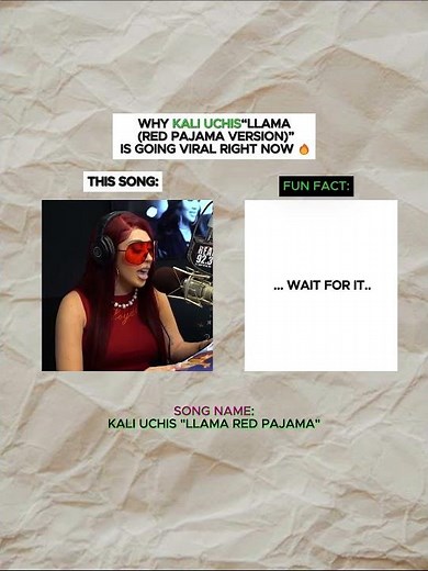 Why Is Kali Uchis "Llama RED PAJAMA" Going Viral Right Now #shorts #llamared #trend