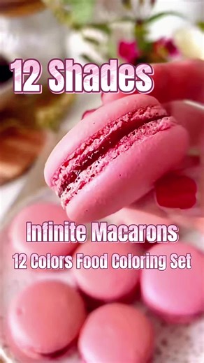 Why struggle with macaron color? One drop is all you need. #TikTokShopJumpstartSale #Macaron #MacaronRecipe #FoodColoring #Baking #Dessert #MacaronLover #BakingTips