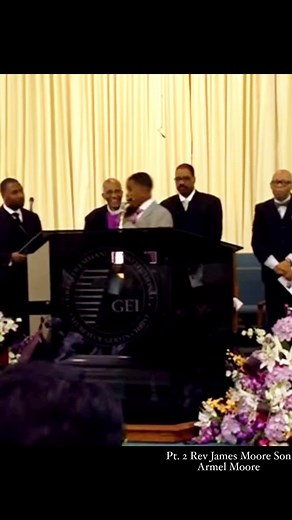 Pt. 2 Rev James Moore Son Armel Singing At His Grandmothers Funeral. #JamesMoore #ArmelMoore #ministry #fyp #singing #gospelmusic video by Tamara Moore | Derriet J Reed Global Ministries