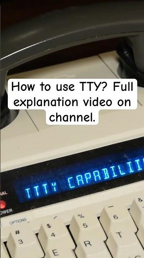 How to use TTY? Sneak peek. #tty #phone #telephone