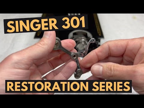 How to install the thread take up system on a Singer 301: Singer Restoration Series Part 17