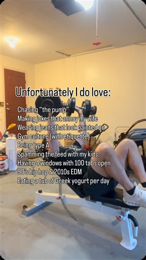What’s the pump? Piece of the puzzle of skeletal muscle hypertrophy… and damn, you feel big when you’ve got that pump. Dad jokes or dirty jokes that make @nikitabonita119 roll her eyes and call me old is daily for me. I’ve gotten too many compliments on tight jeans to buy anything bigger. I’m not saying they’re comfy…I’m just saying I’m gonna roll with it. I started my lifting journey in a bro gym with “seasoned” (if you know what I mean) lifters who always put dumbbells and plates back in a sup