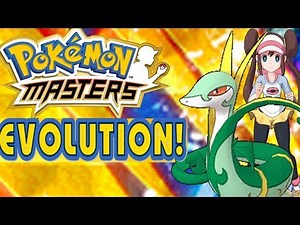 How To Evolve Pokemon In Pokemon Masters : Rosa's Snivy Evolves Into Serperior!