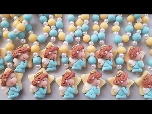 Denarios de porcelana fria para recuerdo bautismo