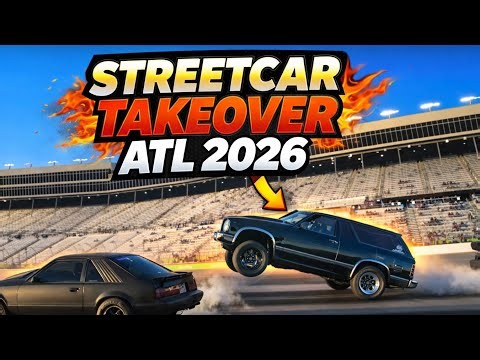 Streetcar Takeover ATL 2026 | Drag Races, Wheelies, Crashes, and The New C8 Corvette ZR1x