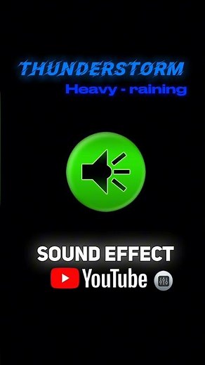 Thunderstorm Heavy Rain Sound Effect | Rain Ambience