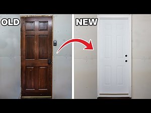 How To Install And Replace An Entry Door THE SIMPLE & EASY Way! DIY For Beginners!