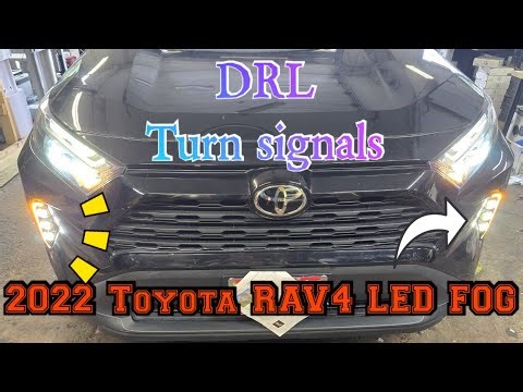 2022 Toyota RAV4 LED FOG DRL Running lights Turn Signal Install