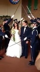 Air Force Wedding Sabre Arch!