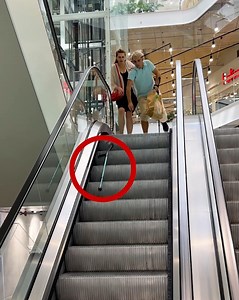 8.6M views · 10K reactions | Kind Gesture: Girl Helps Man on Escalator | Creative Panda | Facebook
