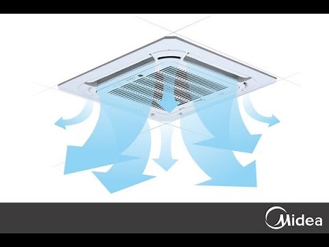 How to install a Midea Ceiling Cassette? #hvac #minisplit