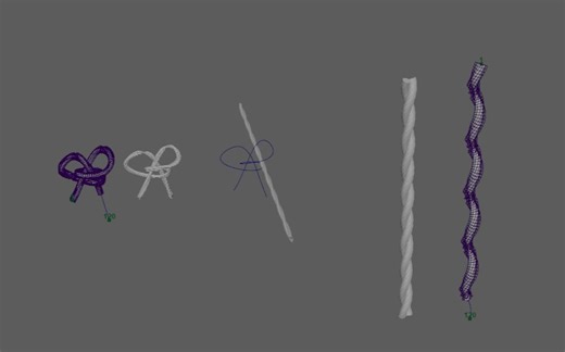 Maya绳子以及绳结制作思路