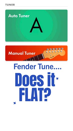 Catamount Music on Instagram: "Found another tuner - the Fender Tune app. Will it flat? Background - I need to tune my guitar down a half step, and I want a tuner that works in flats so I don't have to think so much. #fender #fendertune #eflat #musicproduction #guitar #guitartuning"