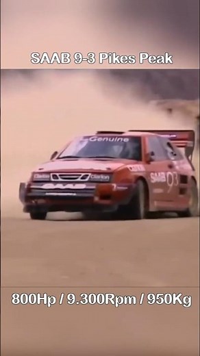 The insane 800Hp SAAB 9-3 Pikes Peak 🚀🔥