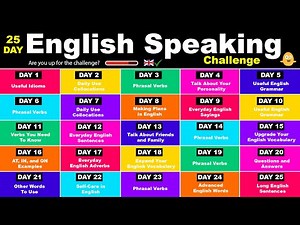 The 25-Day English Speaking Challenge!