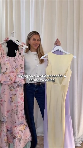 Show Me Your Mumu on Instagram: "Black-tie optional dress code? Liv, our social media manager doing a Spring Wedding Guest Try-on 👗"