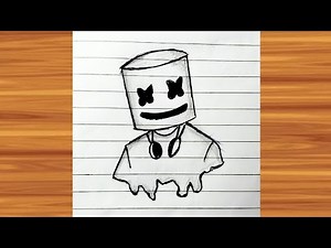 How to draw Marshmallow Man | Easy Step By Step |