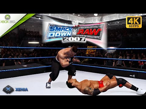 WWE Smackdown vs. Raw 2007 - Xbox 360 - Xenia Emulator Gameplay [4K 60FPS]