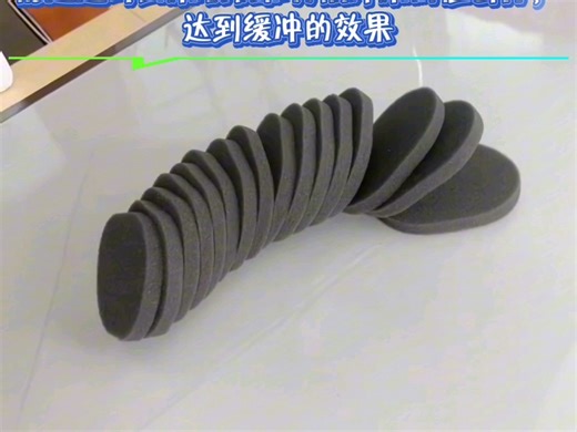 缓冲PU耐高温海绵垫：泡孔均匀，无毛边，透气，富有弹性，能通过弯曲来吸收和分散外来的撞击力，达到缓冲的效果。阻燃、离火自熄，消声，防震，环保，用于设备填充减震。