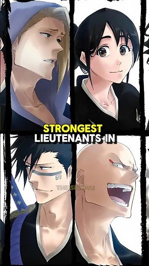 Top 5 Strongest Lieutenants in Bleach! #bleach #bleachanime #anime