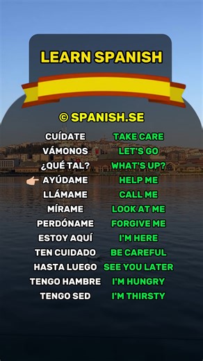 Spanish phrases for beginners 🇪🇸 New to Spanish? Subscribe and level up quickly! #spanish #español #spain #learning #learnspanish | Spanish.se
