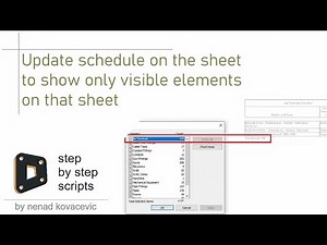 Dynamo - Schedule to show only elements visible on the sheet