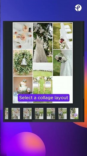 Create A Spring Wedding Mood Board Collage in Pixlr Designer
