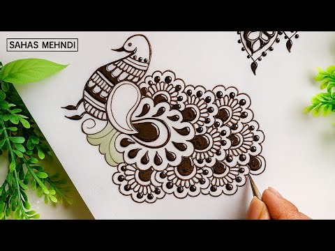 🦚New Peacock Bridal Mehndi Design | Peacock Henna | Peacock Mehndi | Saha's Mehndi #peacockmehndi