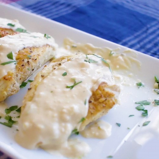 Chicken With A Feta Cheese Sauce! LIKE My Recipe Magic for more delicious recipes!!! | My Recipe Panda