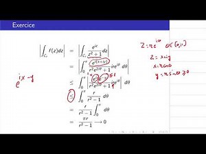 Analyse complexe (20/26): Exercice 2--Application du théorème des résidus au calcul d'intégrales