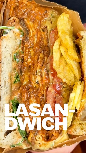 🥪 LASANDWICH 💥 It’s easy. It’s over the top. It’s Shaggy and Scooby-Doo’s dream come true AND it’s here just in time for World Sandwich Day. Lasagne, but make it handheld. @itssandwichking rate our sandwich 👀 Ingredients (serves 2) 2 x BOSH! Hearty Vegetable Lasagne ready meals 1 large ciabatta Plant-based garlic mayo Tomato slices Pesto Rocket Crisps (for crunch) Brown paper (for wrapping) How to make it 1️⃣ Heat the lasagne | Cook the BOSH! Lasagne following pack instructions 2️⃣ Prep the b