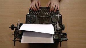 Writer Typing Retro Writing Machine View Stock Footage Video (100% Royalty-free) 1009516649 | Shutterstock