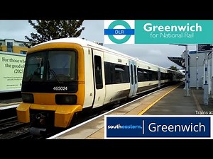 Trains and the DLR at Greenwich 02/09/2025