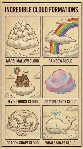 Rare & Incredible Cloud Formations! ☁️🌈 #edit