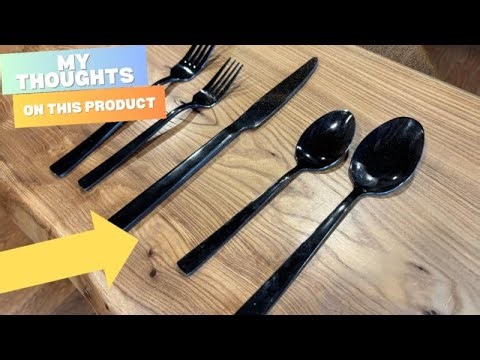 Oneida Black Silverware Review | Stainless Steel | Modern Style