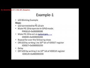 LPC2148 Ports and Registers Handling Ports with LED blinking Example 2 of 3