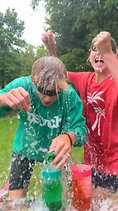 2.9M views · 12K reactions | Perfect Water Balloon Game for Summer ☀️ Kids, friends, and family play backyard lawn game with water balloons to fill jars with water. Red team vs green team in diy outdoor party game. Funny blindfolded game to play with family and friends. This video was produced by Wonder and Raw, Network Media, and Benson Bros. | Crafts Hacks and Laughs | Facebook