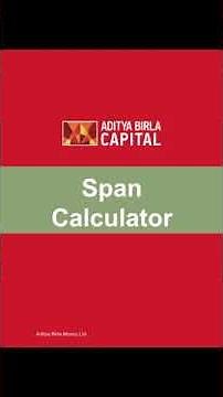 How to calculate margin on your derivative orders using the Span Calculator?
