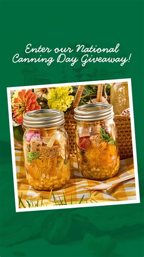 Ball Canning on Instagram: "🫙✨ CLOSED ✨ National Canning Day is coming up—and we’re celebrating with a giveaway for all our canning beginners (and seasoned canners too)! Enter to win everything you’ll need to elevate your canning journey! 1 lucky winner will receive: Ball 3-piece Canning Utensil Set Ball EasyCanner Electric Water Bath Canner Ball Blue Book 38th edition 1 set of our Limited-Edition Sunshine Jars Here’s how to enter: ✅ Follow us on Instagram ❤️ Like this post 👯‍♀️ Tag two friend