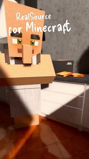 Villager in his MODERN HOUSE / Minecraft Bedrock texture packs by RealSource / DOWNLOAD link