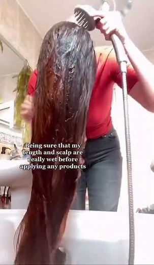 Updated Shower Routine on a very long hair