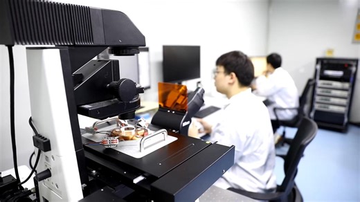 Check out these micro-nano robots under the microscope! They're tiny, but mighty--helping with precise, even dangerous tasks in fields like biomedicine. Imagine them working inside the body for targeted treatments! | China Xinhua Sci-Tech