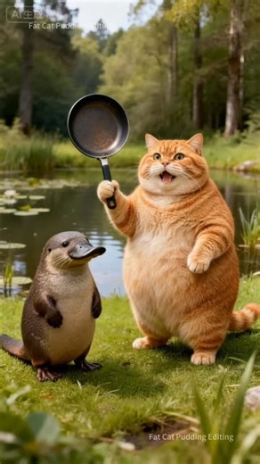 Fat Cat pudding on Instagram: "Ai Generated Ai Animation #catlovers #orangecat #kitte #ai #funny"