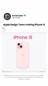 746K views · 10K reactions | Apple Design Team making iPhone 16  | TechDroider | Facebook