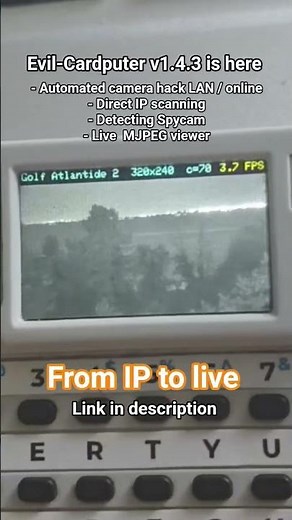 Evil-Cardputer v1.4.3 - CCTV toolkit #hack #hacker #hacktheplanet #redteaming #m5stack #cardputer #