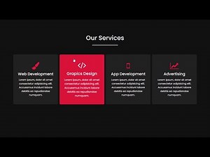 How To Make Responsive Service Section Using HTML And CSS | Responsive Tutorial | Rizowan Ahmed Safi