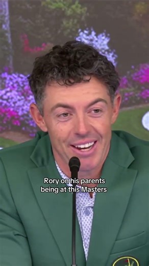 Rory McIlroy on having his parents here to celebrate his second Masters title
