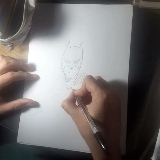 batman speed drawing