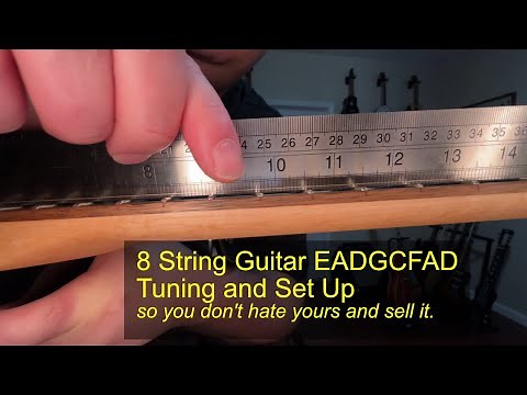 8 String Guitar EADGCFAD Tuning and Set Up | Jackson DKFA8