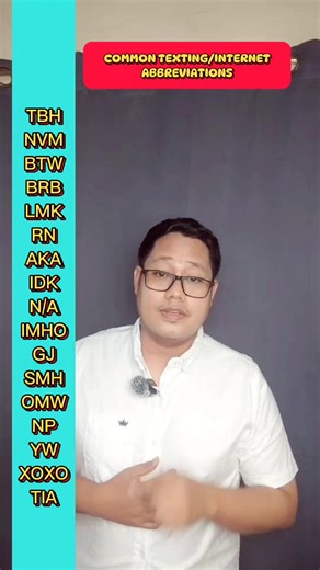 Exploring Common Texting and Internet Abbreviations